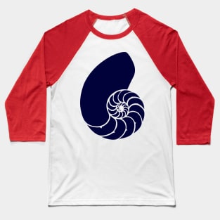 Ammonite Cephalopod Dark Fossil Design Baseball T-Shirt